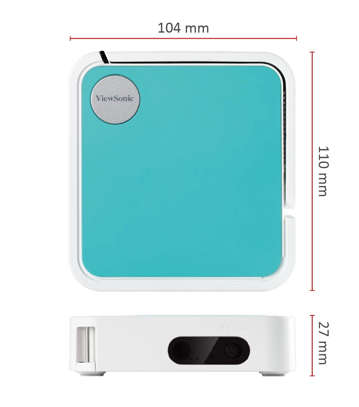 ViewSonic M1 Mini Plus Smart Wi-Fi Ultra-Portable Projector w/ Bluetooth, JBL Speaker HDMI & USB Type C Built-in Battery