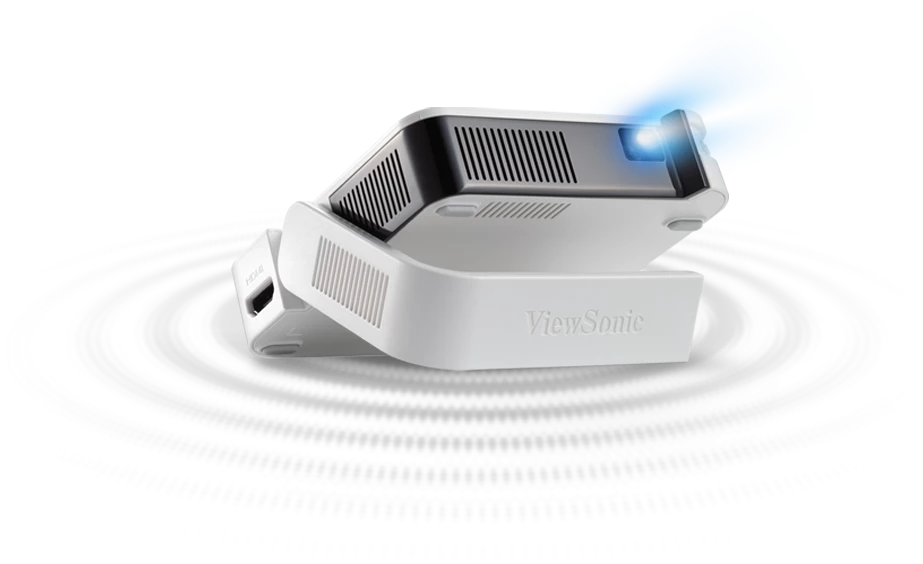ViewSonic M1 Mini Plus Smart Wi-Fi Ultra-Portable Projector w/ Bluetooth, JBL Speaker HDMI & USB Type C Built-in Battery