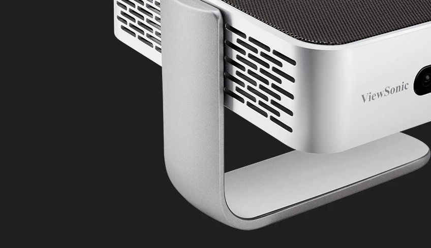 ViewSonic M1+_G2 Portable Smart Wi-Fi Projector w/ Dual Harman Kardon Bluetooth Speakers HDMI USB Type C & Built-in Battery
