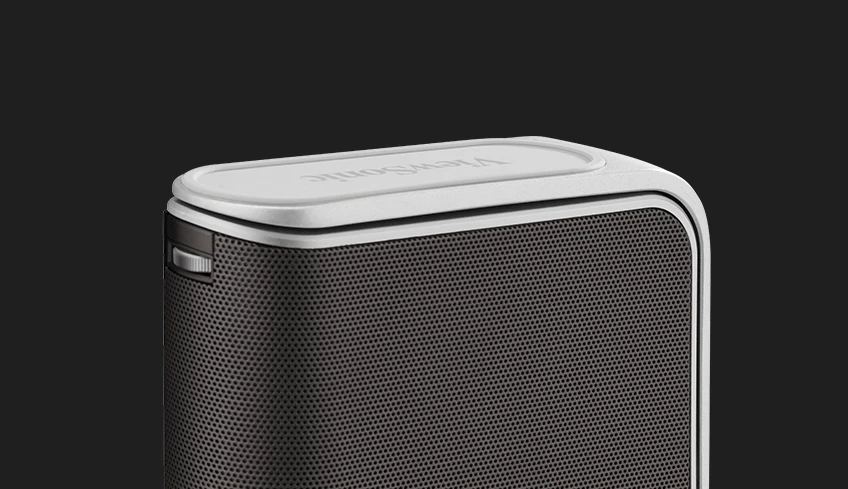 ViewSonic M1+_G2 Portable Smart Wi-Fi Projector w/ Dual Harman Kardon Bluetooth Speakers HDMI USB Type C & Built-in Battery