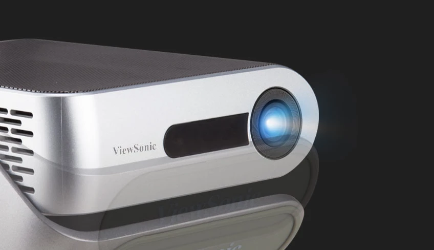 ViewSonic M1+_G2 Portable Smart Wi-Fi Projector w/ Dual Harman Kardon Bluetooth Speakers HDMI USB Type C & Built-in Battery