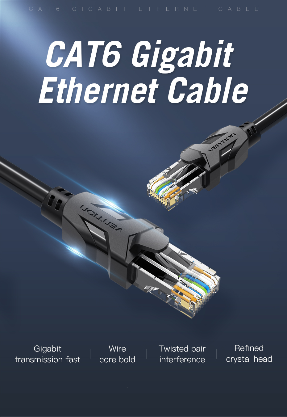 Vention CAT6 UTP Patch Cord Cable 25M