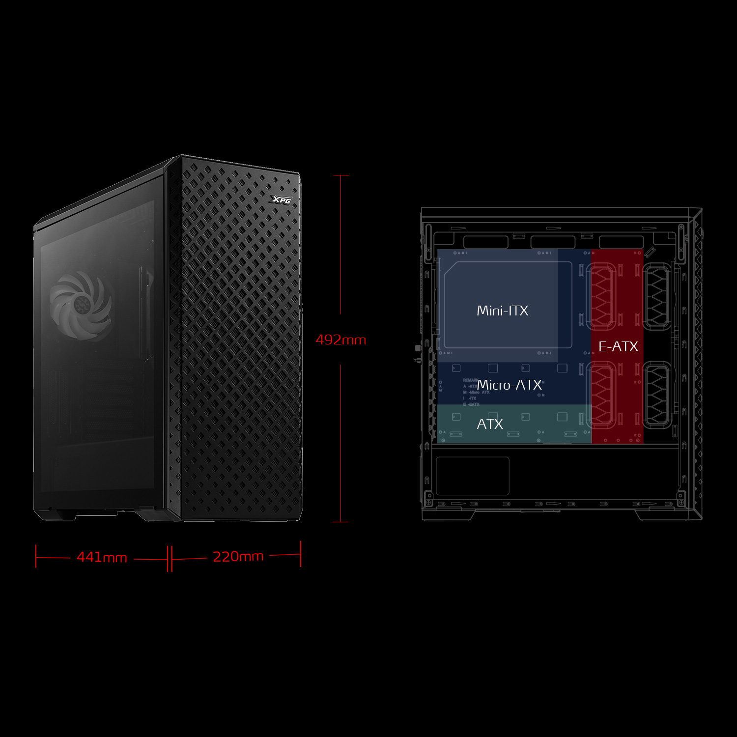 XPG DEFENDER PRO Chassis(Black)