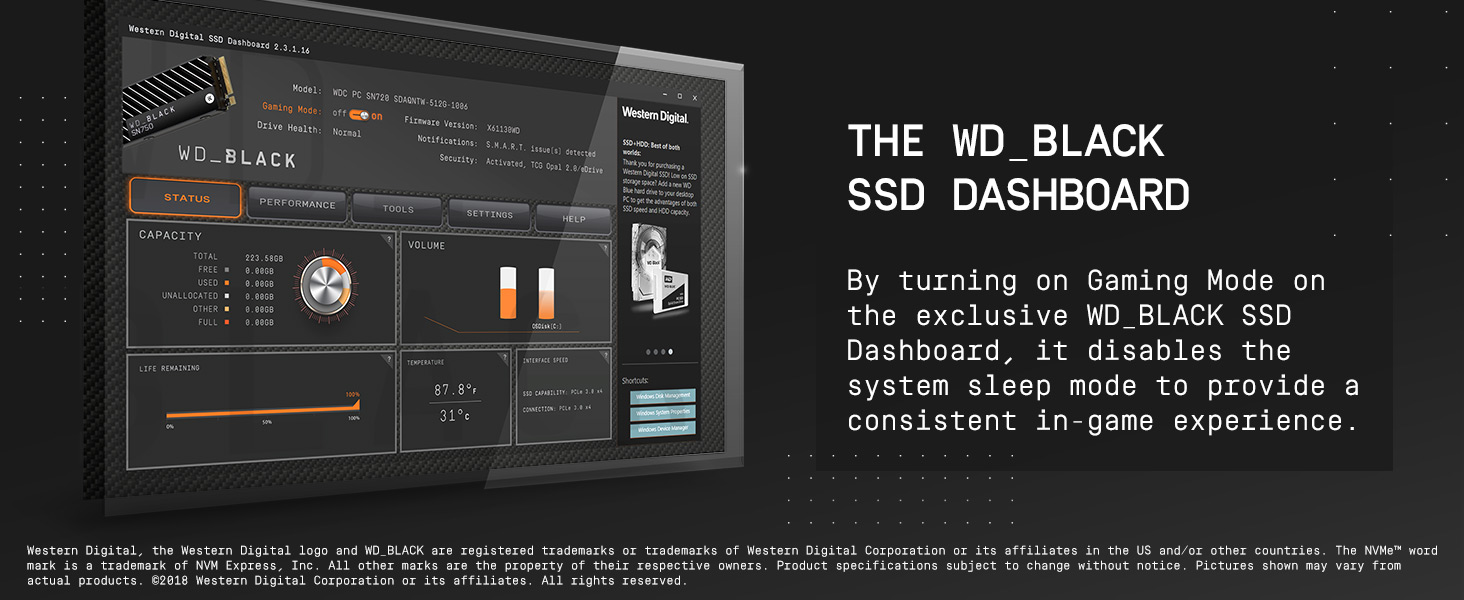WD Black SN750 250GB M.2 NVMe Gaming SSD