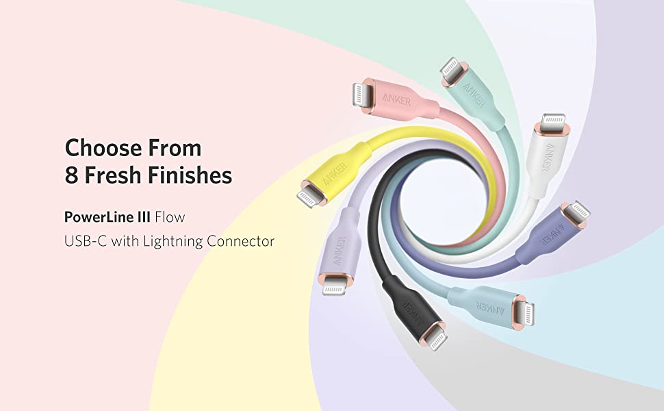 Anker Powerline III Flow USB C to Lightning Cable 0.9M – Black