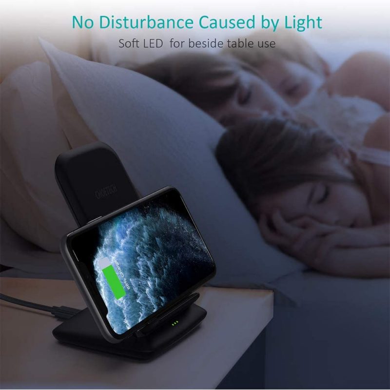 Choetech T555-F 15W Fast Wireless Charger Stand
