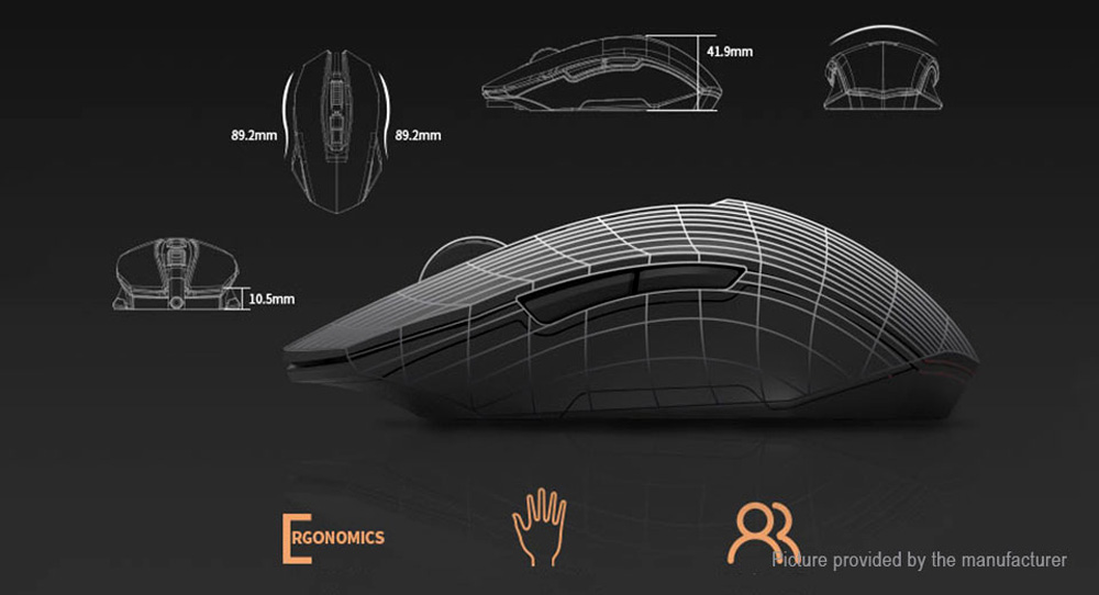 DAREU WRANGLER EM915 PRO 1200 DPI WIRELESS GAMING MOUSE