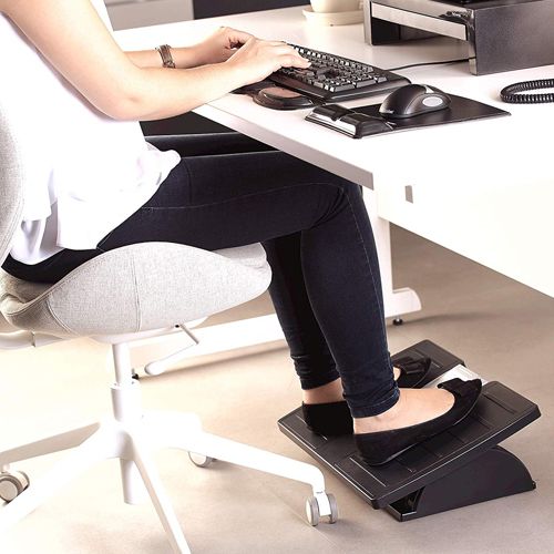Fellowes Office Suites™ Adjustable Footrest with Microban Antimicrobial Protection - Black