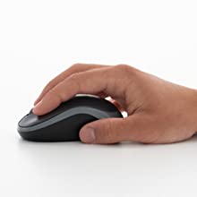 Logitech M185 Wireless Mouse Ambidextrous USB PC / Mac  - Grey